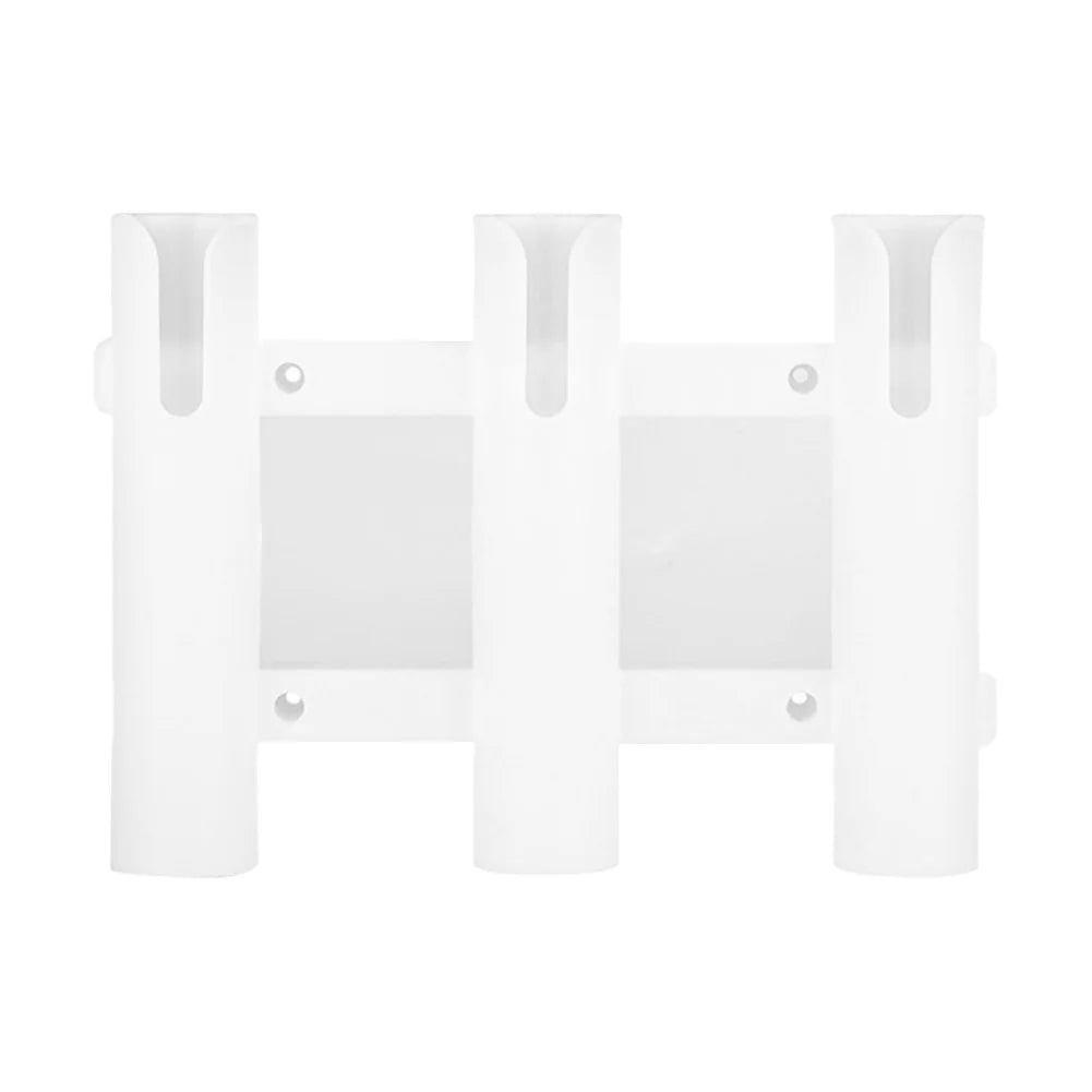 APWIKOGERH 3 Tubes Link Fishing Rod Holder Wall Mount Bracket