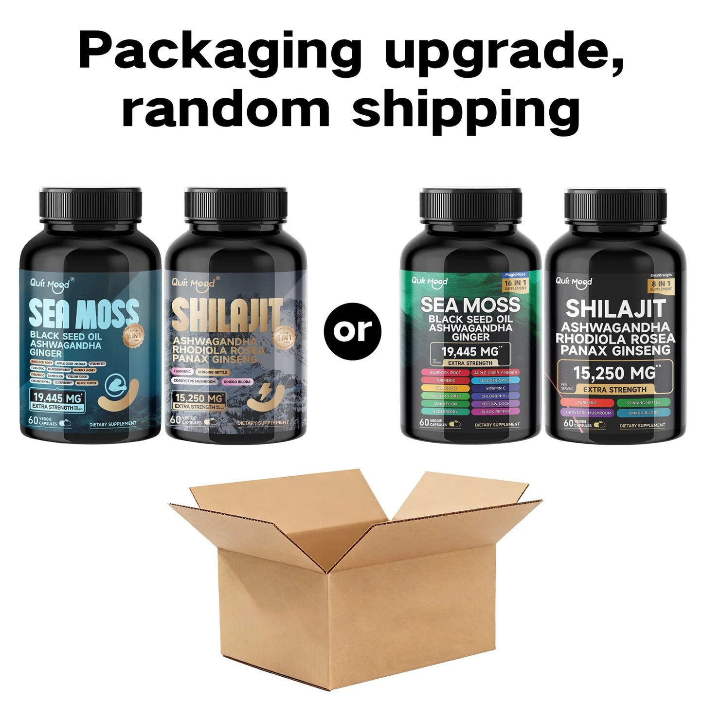 Quit Mood Sea Moss Shilajit Bundle High Potency Vitality Combo