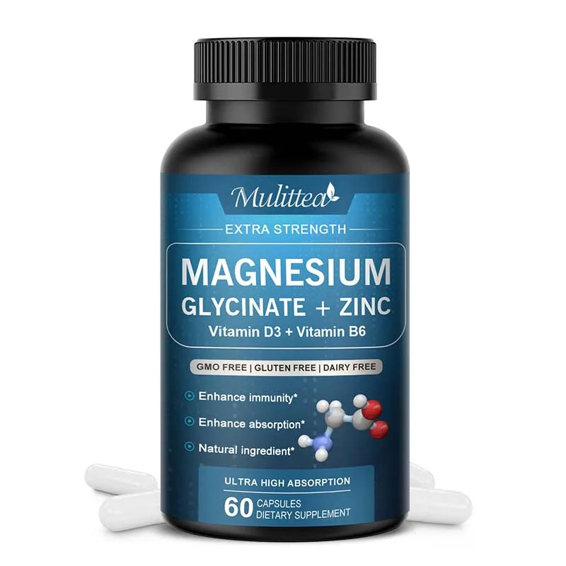 Mulittea Glycine Magnesium Zinc Vitamin D3 B6 Capsule