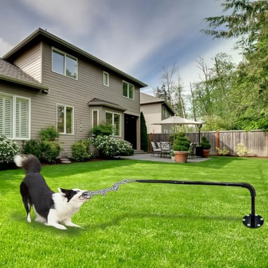 Tether Tug Outdoor Dog Toy Interactive Exercise Game