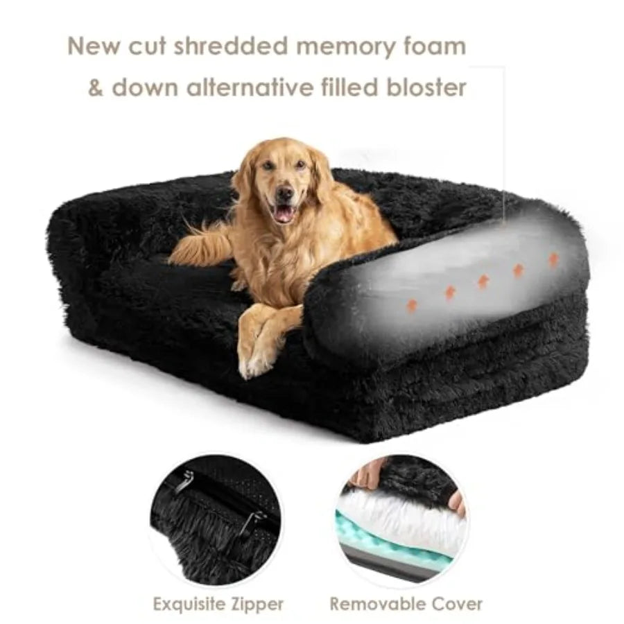 NONECN Foldable Orthopedic Memory Foam Human Dog Bed Waterproof