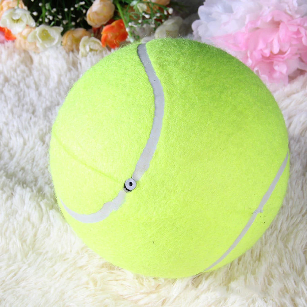 Durable Dog Tennis Ball Chew Toy for Fetch and Training