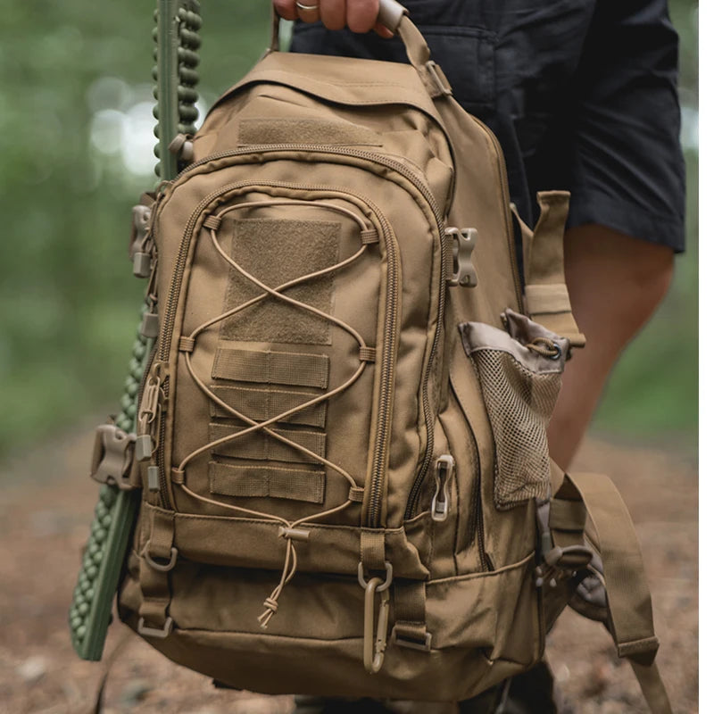 LQARMY Outdoor Tactical Backpack Large Capacity For Hiking And Camping