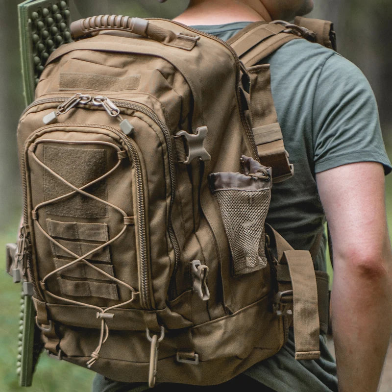 LQARMY Outdoor Tactical Backpack Large Capacity For Hiking And Camping