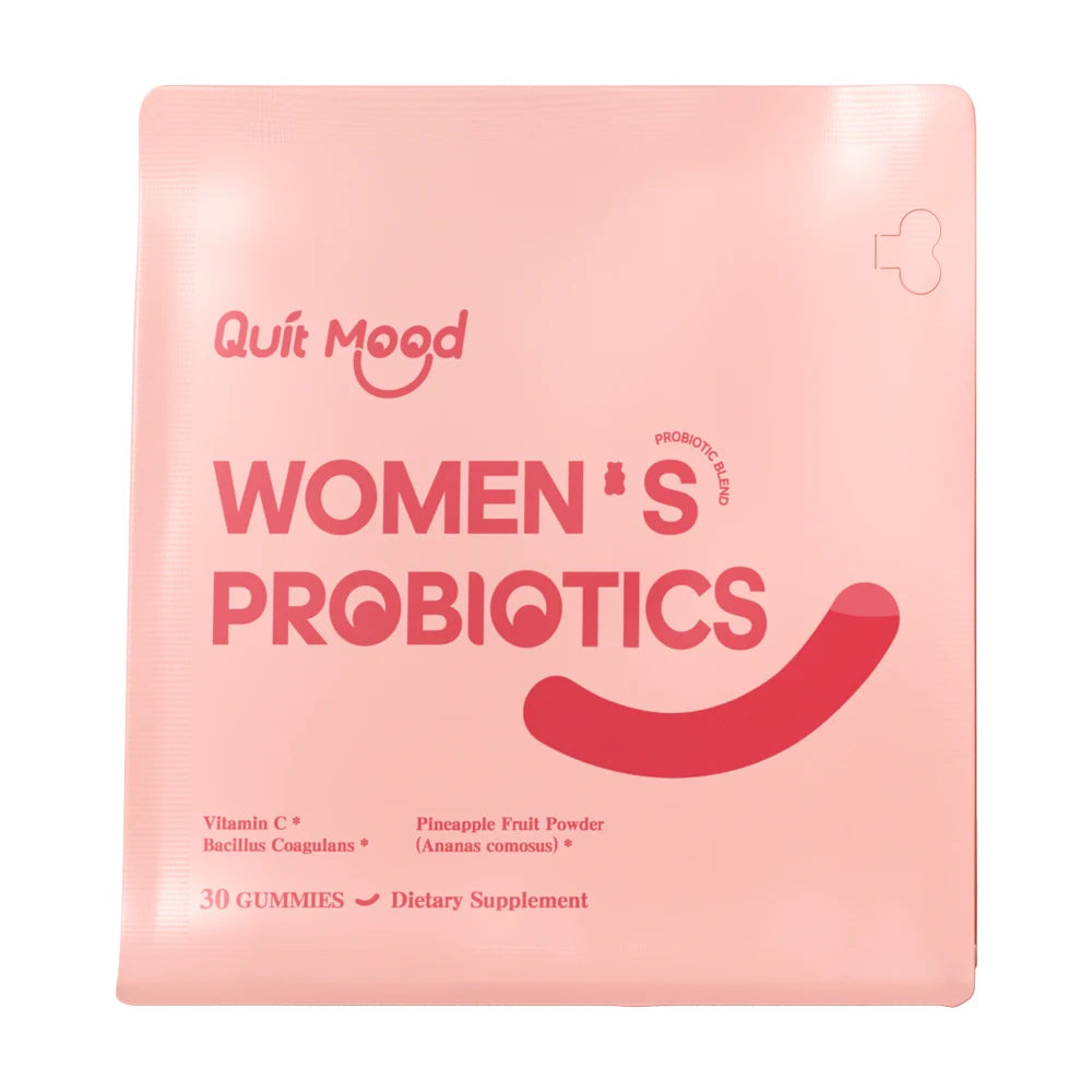 Quitmood Women Probiotics Feminine PH Balance Gummies Vitamin C Pineapple