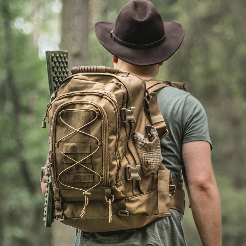 LQARMY Outdoor Tactical Backpack Large Capacity For Hiking And Camping