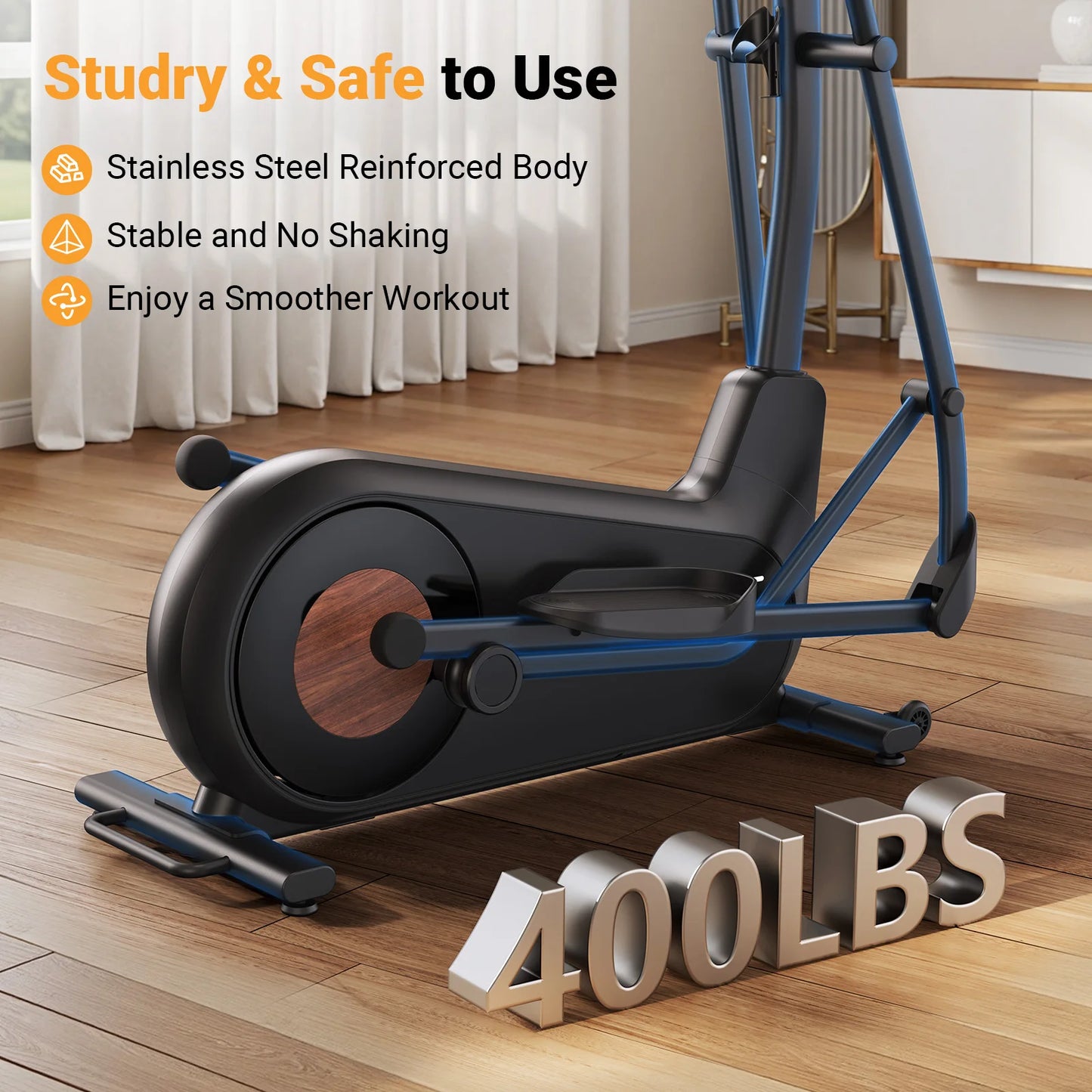 MERACH Elliptical Exercise Machine With 8 Resistance Levels