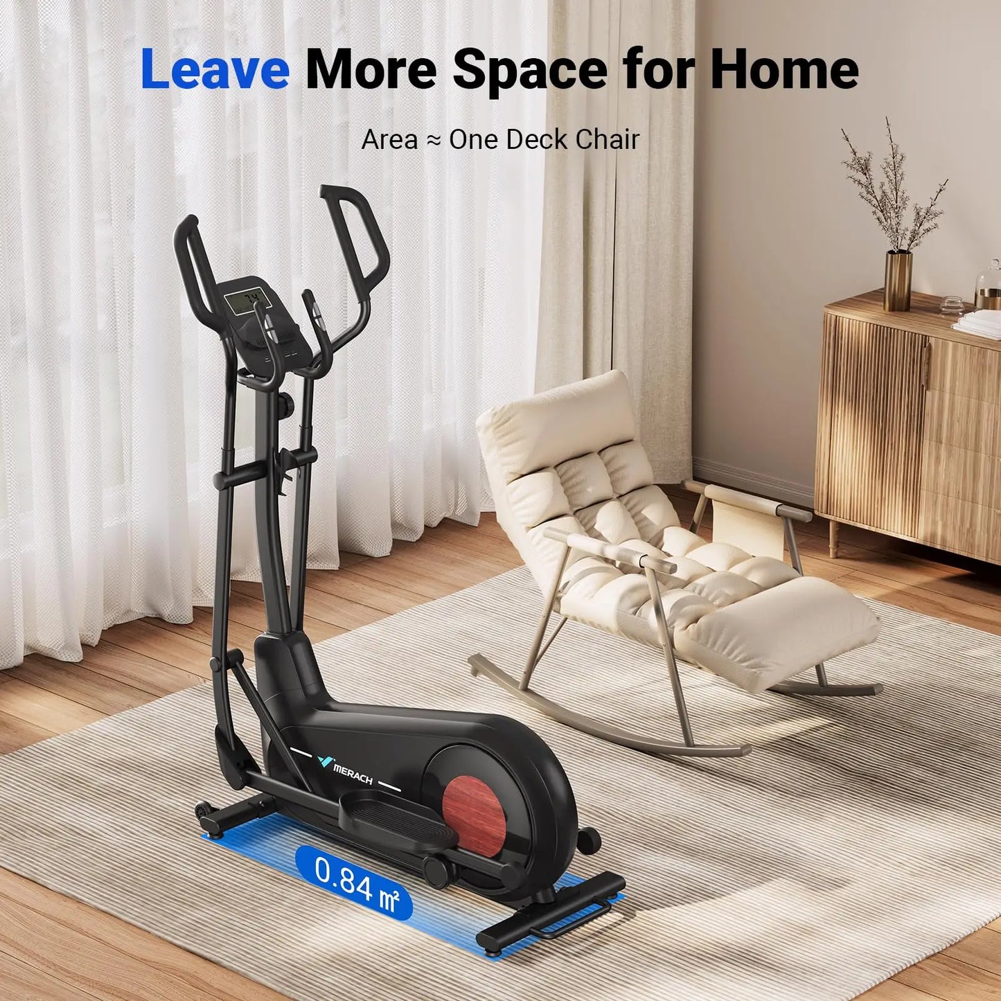 MERACH Elliptical Exercise Machine With 8 Resistance Levels
