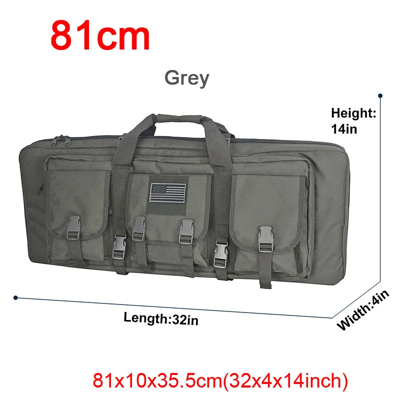 LQARMY Tactical Double Rifle Case Molle Gun Bag For Airsoft