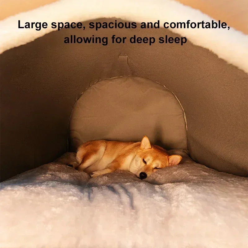 Winter Warm Dog House Detachable Bed Kennel For Pets