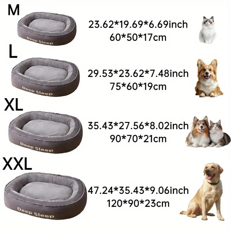 NONECN Pet Bed Donut Round Cushion For Dogs And Cats Soft Washable