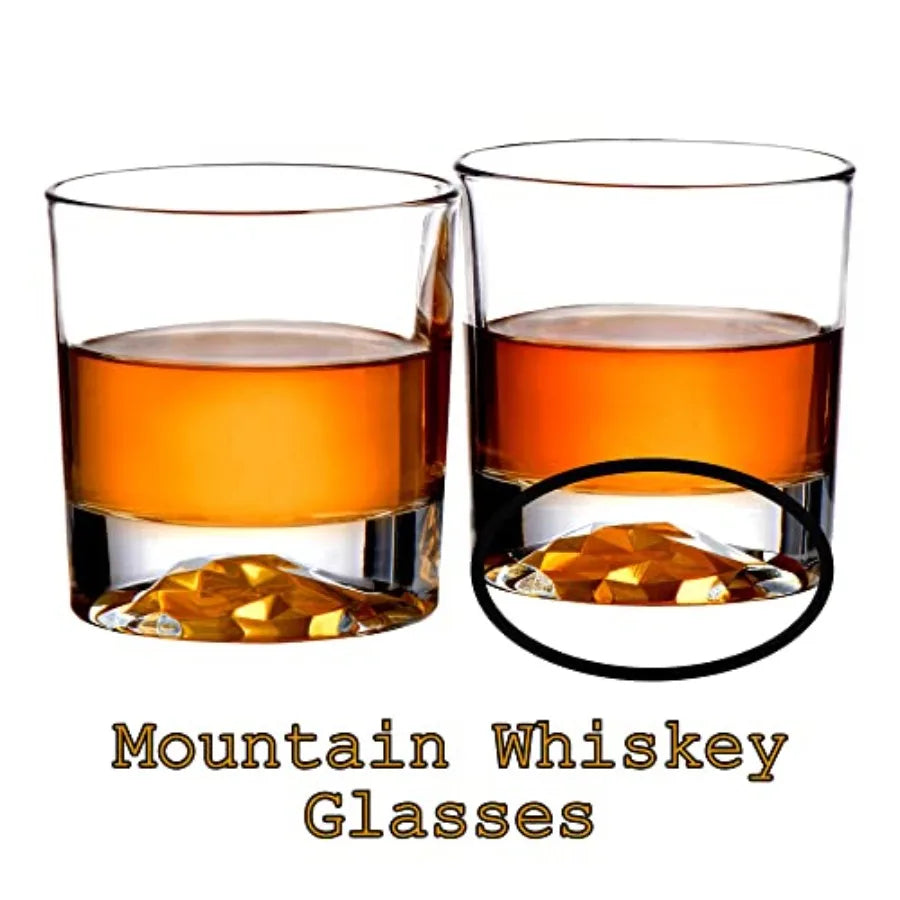 Whiskey Decanter Gift Set With 4 Glasses And Airtight Stopper