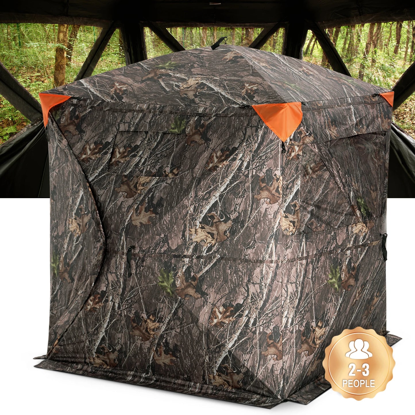 SucceBuy Hunting Blind See Through Ground Blind For 2-3 People
