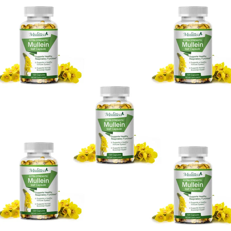 Mulittea Mullein Leaf Capsules For Lung Health And Respiratory Support