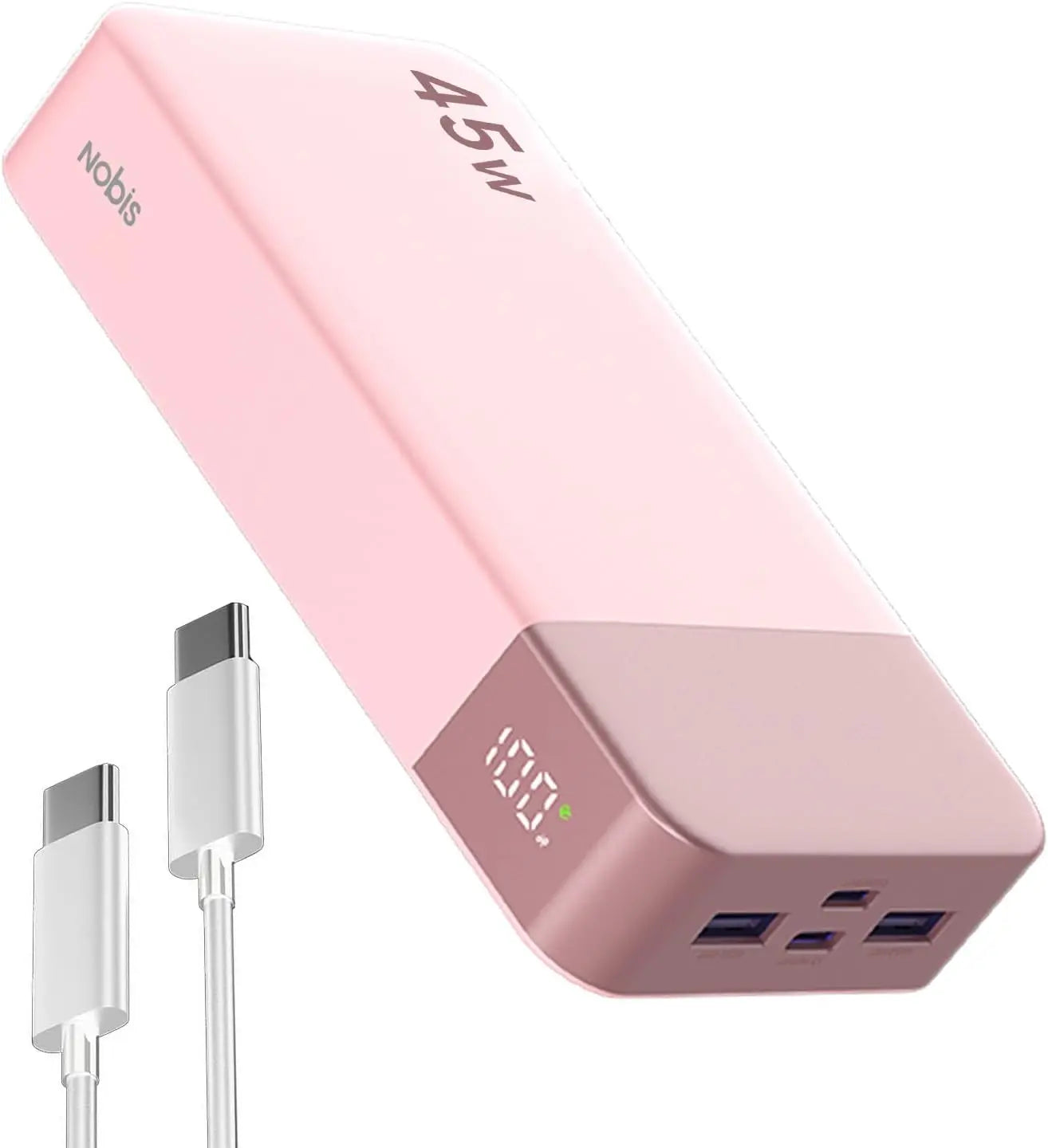 20000mAh Power Bank 45W Fast Charging Portable Charger LED Display