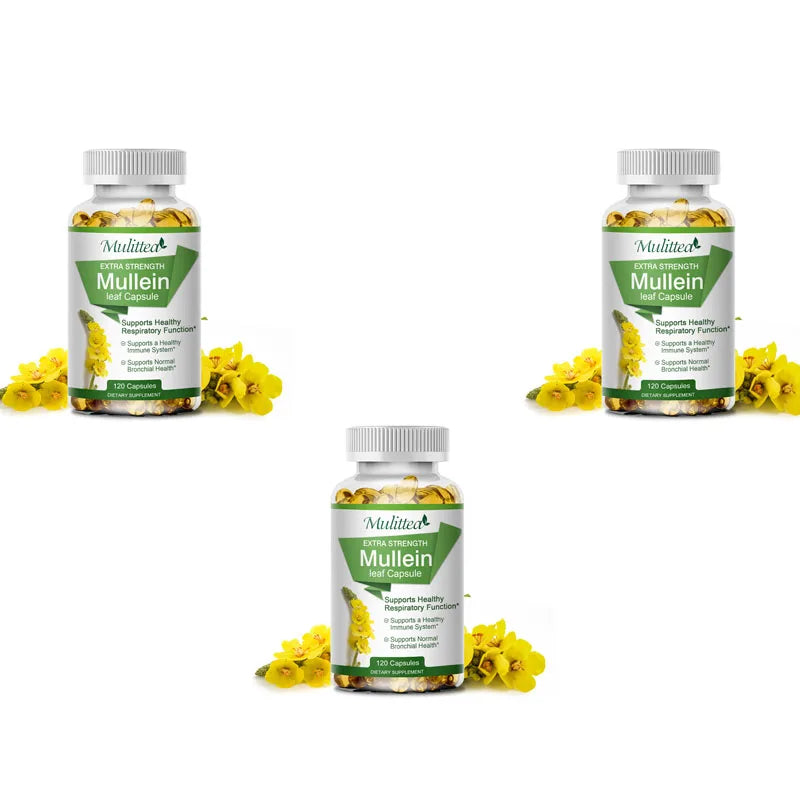 Mulittea Mullein Leaf Capsules For Lung Health And Respiratory Support