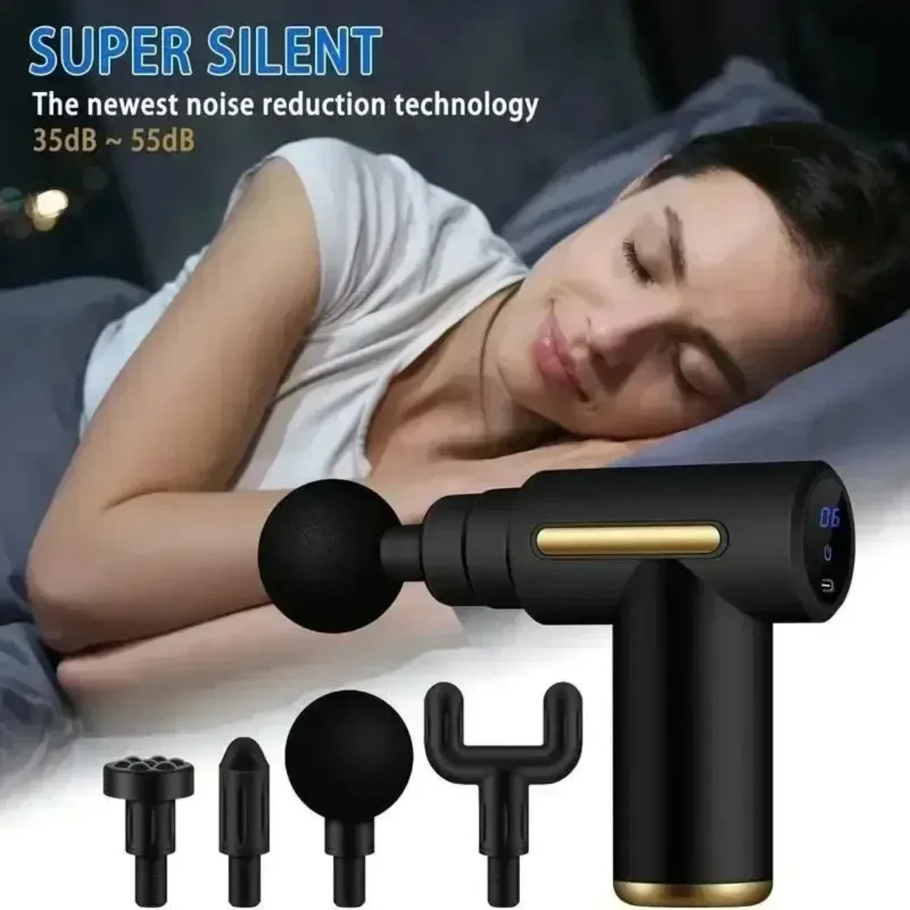 DIAMRI Mini USB Massage Gun Portable Fascia Reliever Neck Shoulders