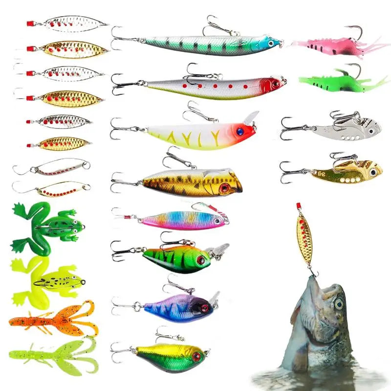 Advent Calendar Fishing Lures Kit Lake Bass Tackle