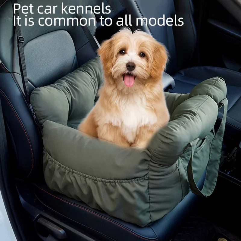 NONECN Dog Car Seat With Safety Belt Non-Slip Travel Carrier
