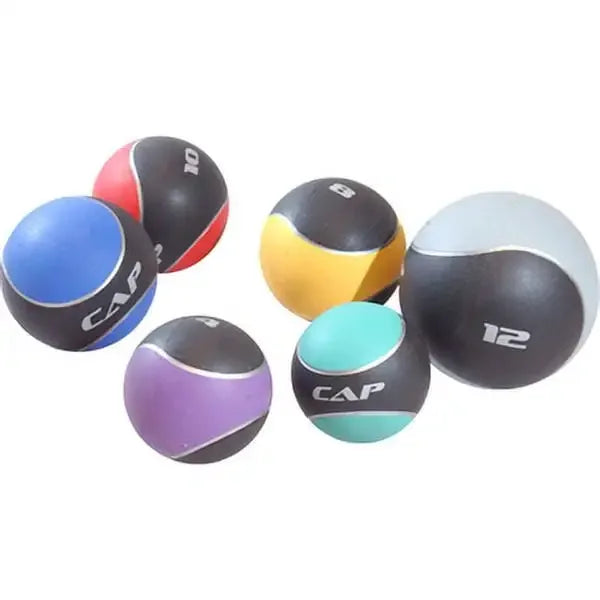 Rubber Medicine Ball With Textured Grip For CrossFit Training Durable