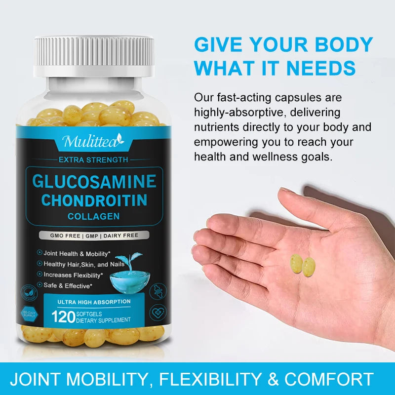Mulittea Glucosamine Chondroitin For Joint And Knee Pain And Mobility