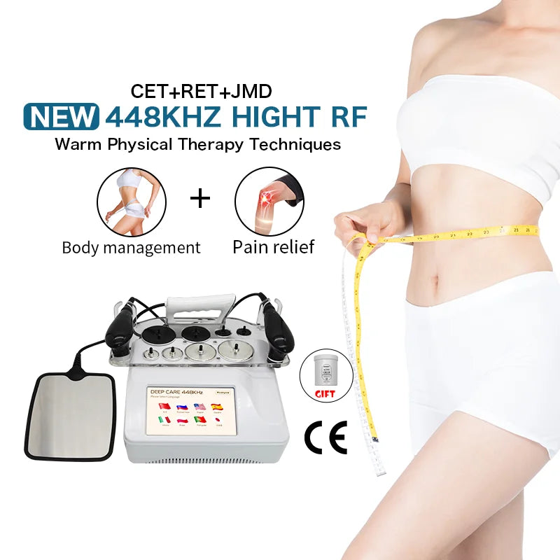 Kuanyew CET RET Tecar Therapy Machine 448KHz Portable RF Monopolar