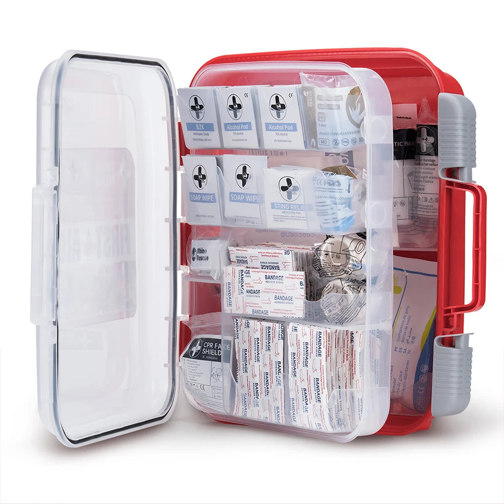 RHINO RESCUE 350 Pieces OSHA First Aid Kit Home Office