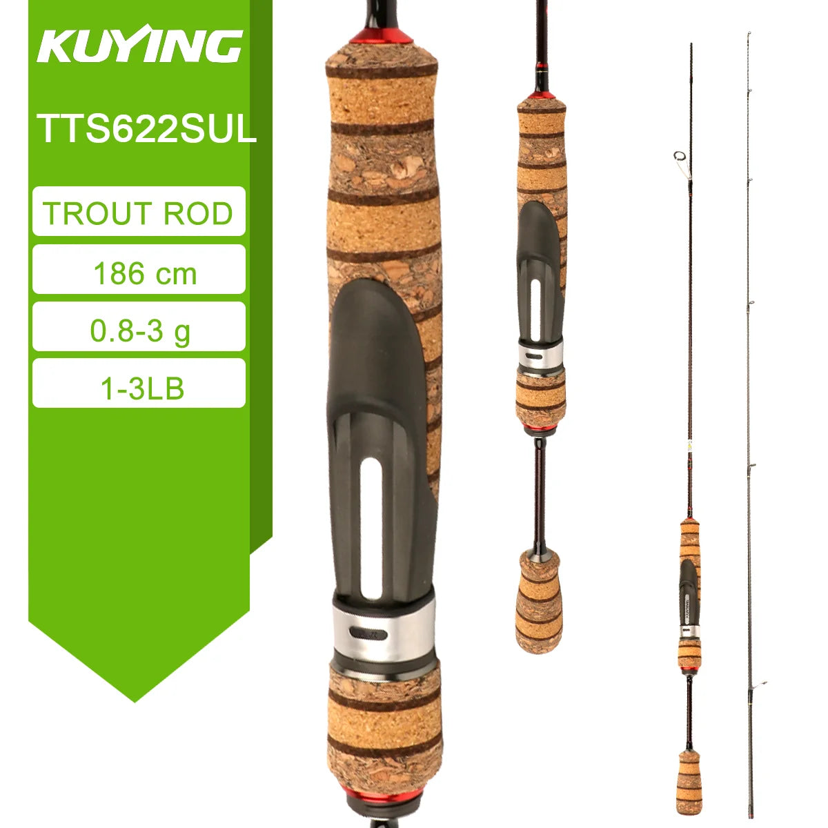 Kuying Teton Spinning Casting Rod For Lure Fishing Baitcaster