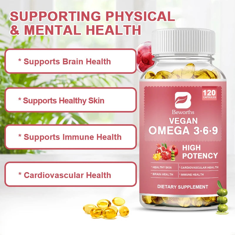 Beworths Omega 3 6 9 Capsules Supports Immune Health