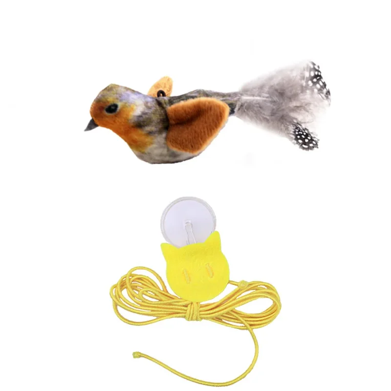 Sound Sensing Interactive Bird Cat Toy For Indoor Cats