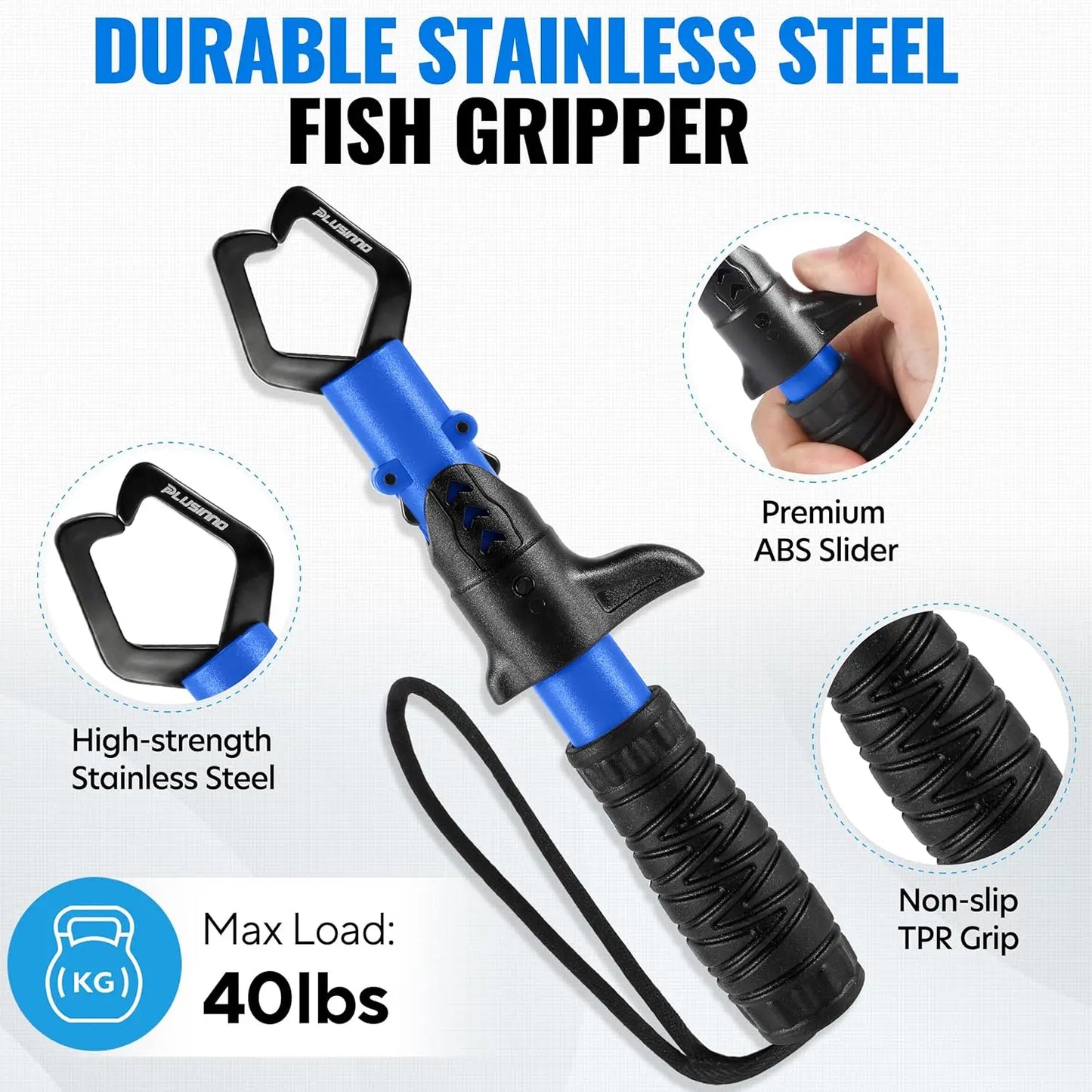 Telescoping Carbon Fiber Fishing Net With Floating Handle For Kayak