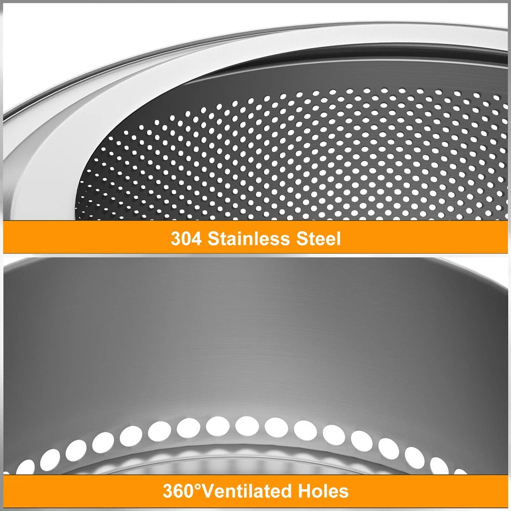 UNHO Smokeless Fire Pit Outdoor Wood Burning Portable Stainless Steel