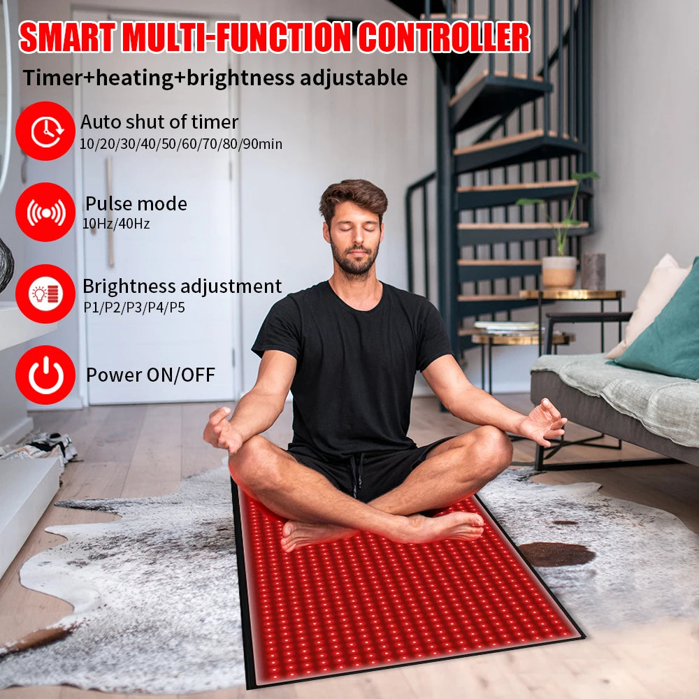 Full Body Infrared Light Therapy Mat LED Blanket 660nm 850nm