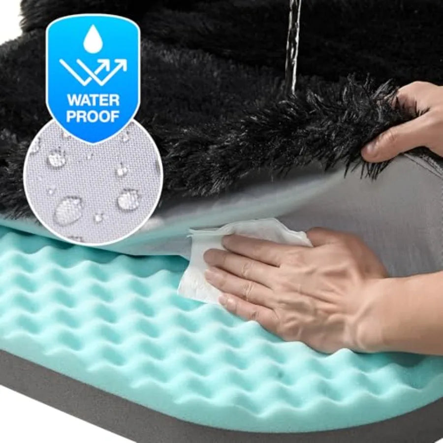 NONECN Foldable Orthopedic Memory Foam Human Dog Bed Waterproof
