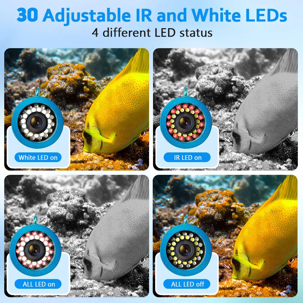 MountainOne Underwater Fishing Camera With IR LEDs For Ice