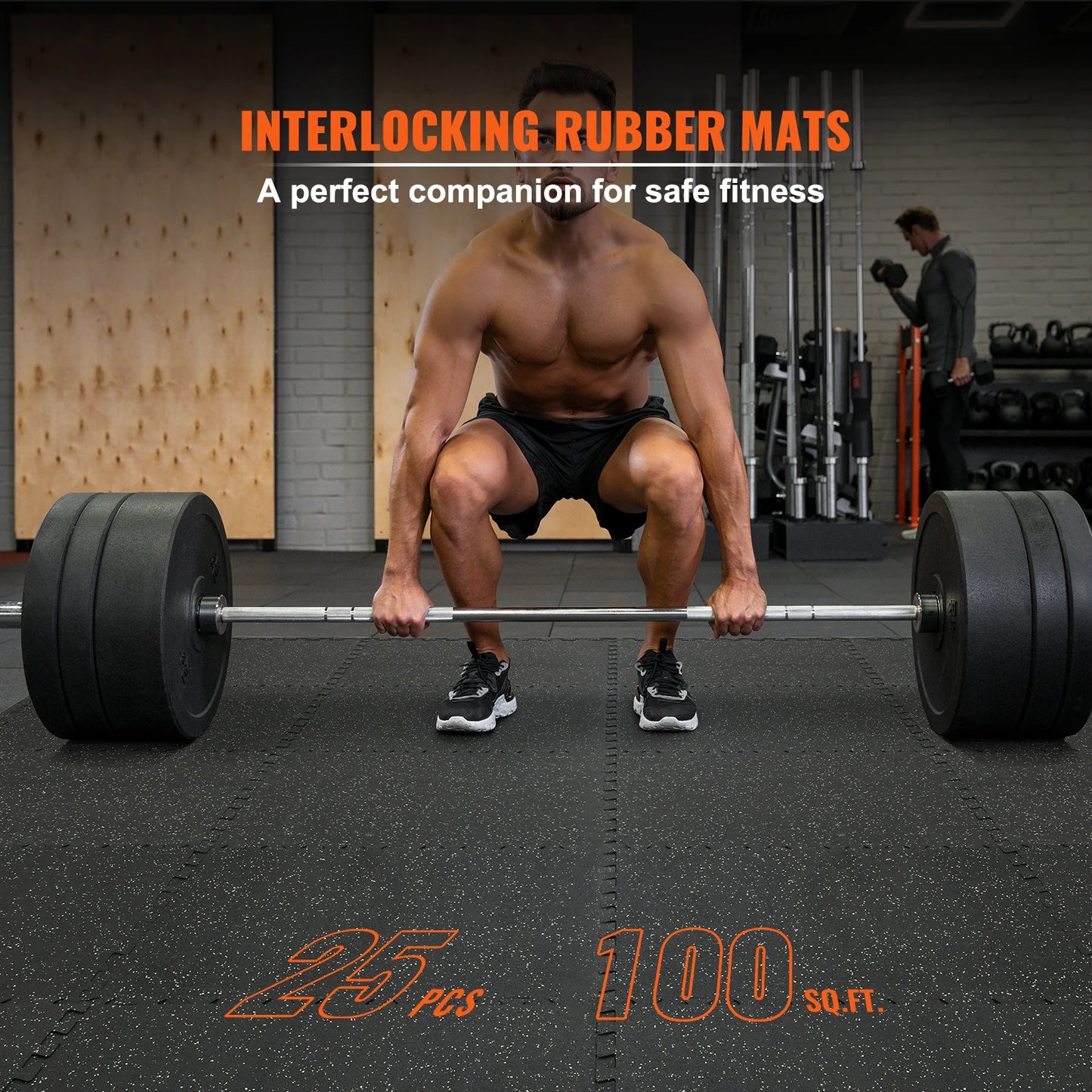 SucceBuy Interlocking Gym Floor Mats Rubber EVA Foam Waterproof