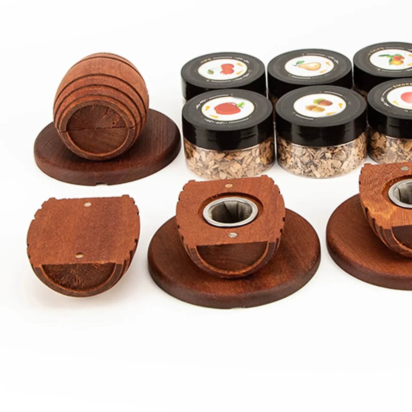 Whiskey Smoker Kit With Wood Chips 6 Flavors Bar Set