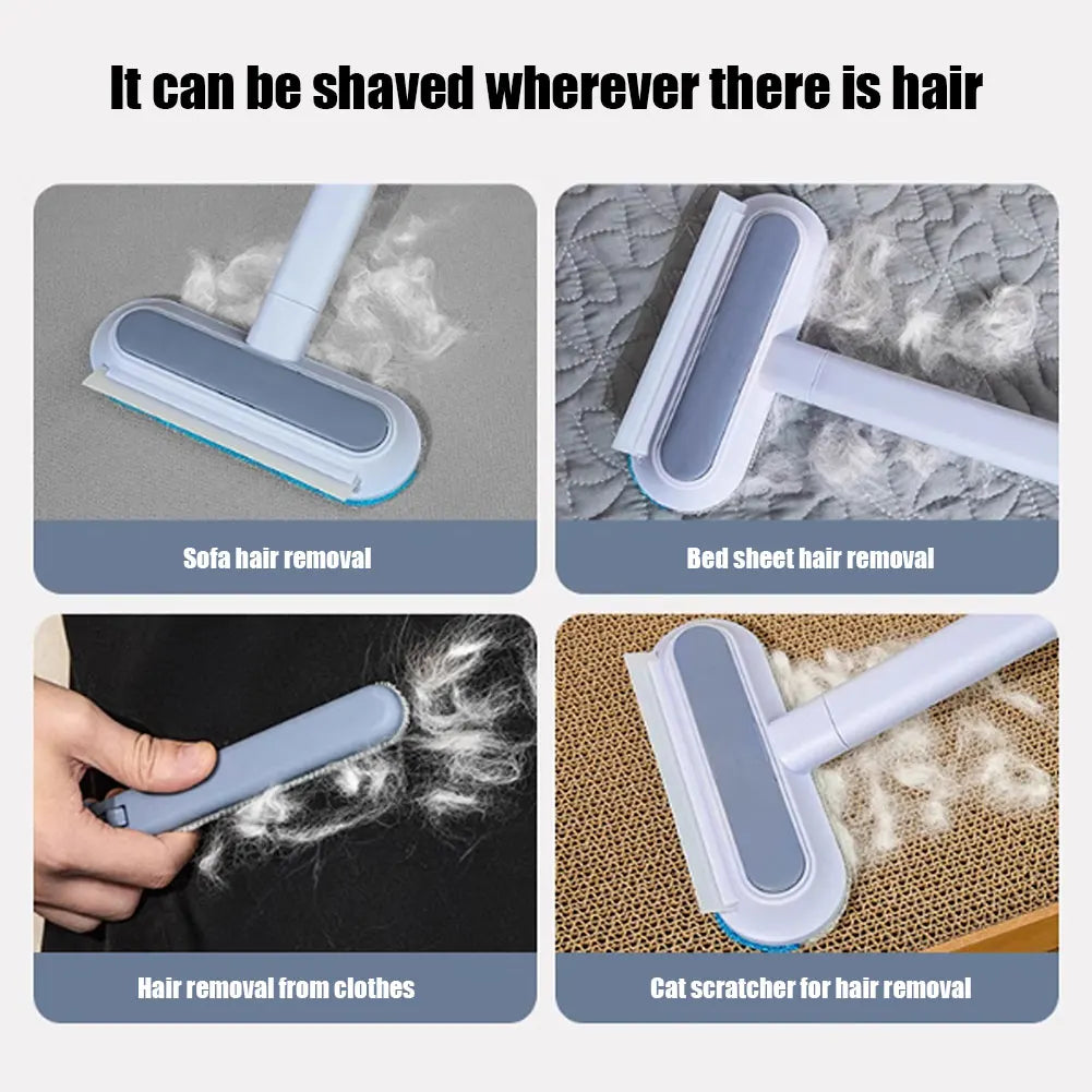 APWIKOGERH Pet Hair Remover Brush Long Handle 3 In 1