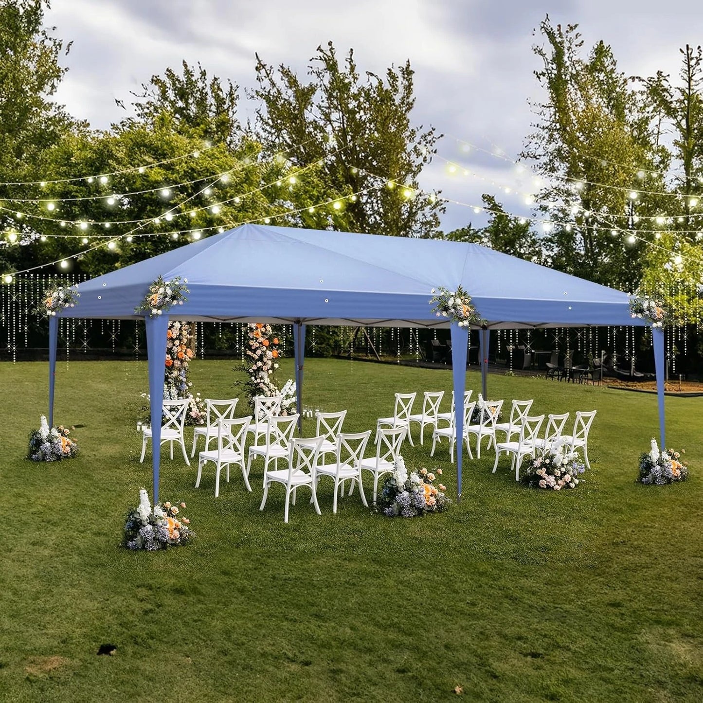 Pop Up Canopy Tent With Sidewalls Outdoor Gazebo Shelter Parties
