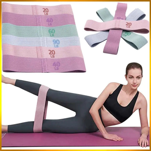 Resistance Bands Fabric Elastic Bands For Yoga Pilates Hip Circle Workouts