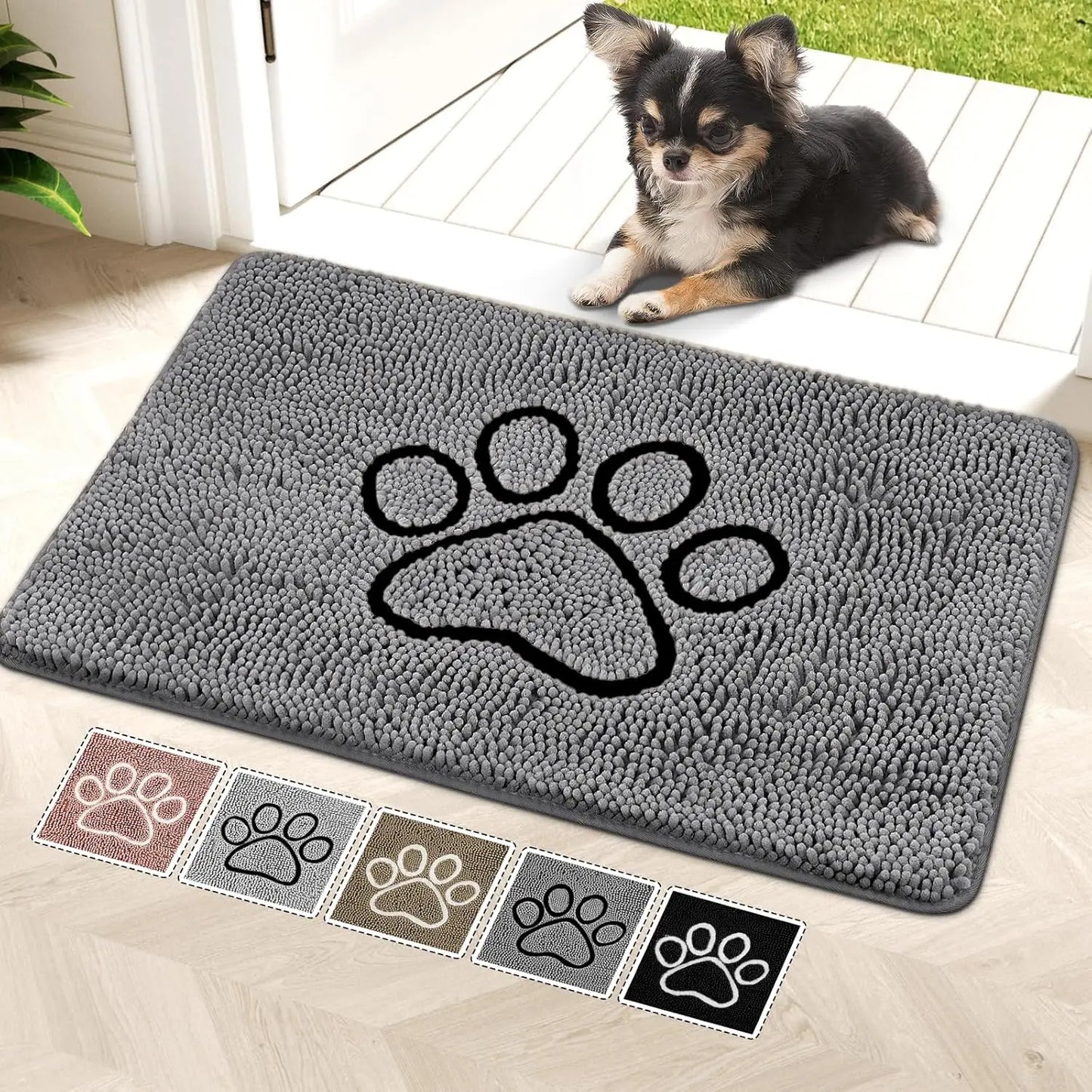 Super Absorbent Dog Door Mat Anti Slip Washable Rug