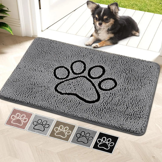 Super Absorbent Dog Door Mat Anti Slip Washable Rug
