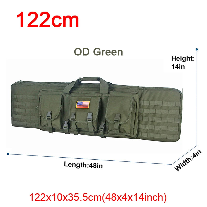 LQARMY Tactical Double Rifle Case Molle Gun Bag For Airsoft