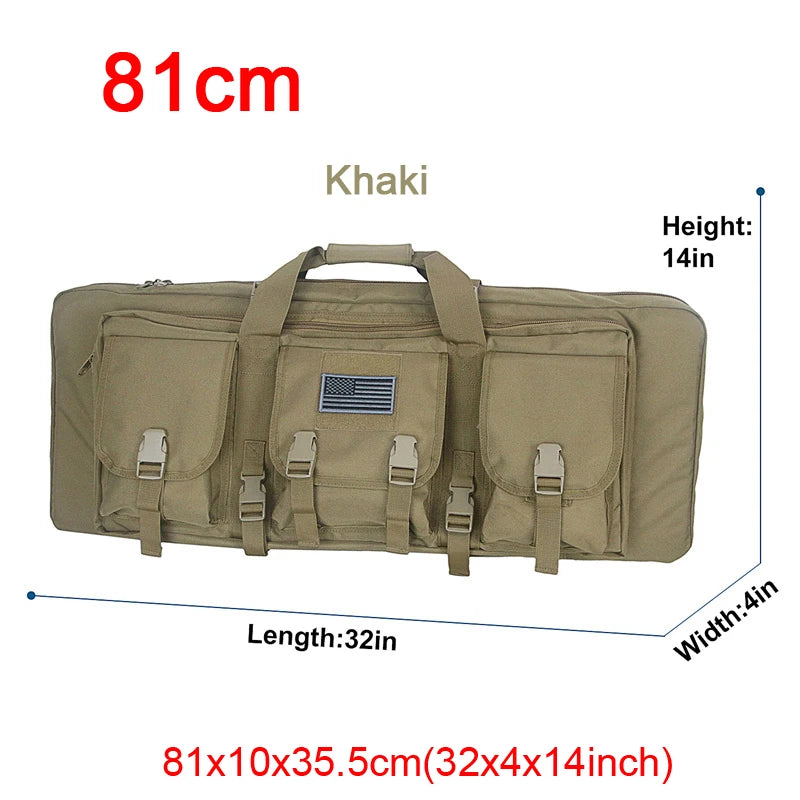 LQARMY Tactical Double Rifle Case Molle Gun Bag For Airsoft