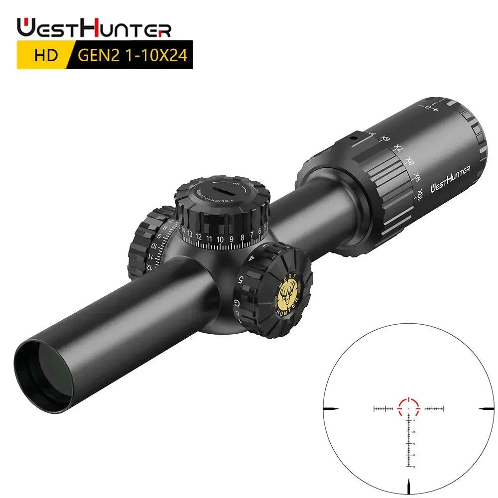 WestHunter Gen2 1 To 10x24 IR Scope LPVO Quarter MOA