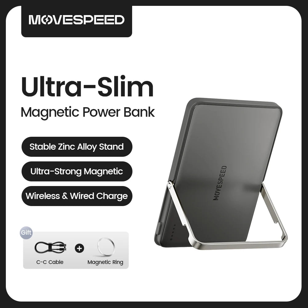 Movespeed S05Pro Magnetic Power Bank 5000mAh Wireless MagSafe Stand