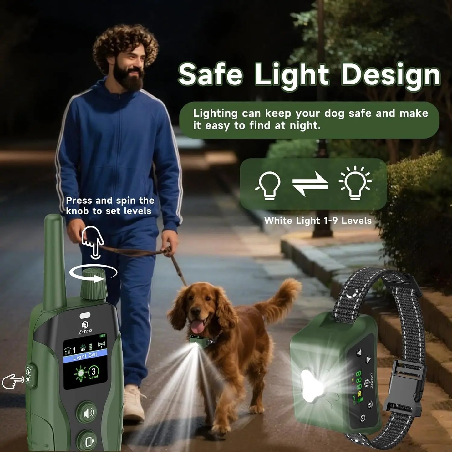 XMSJ GPS Wireless Fence 2 In 1 Remote Training 999 Yard Range