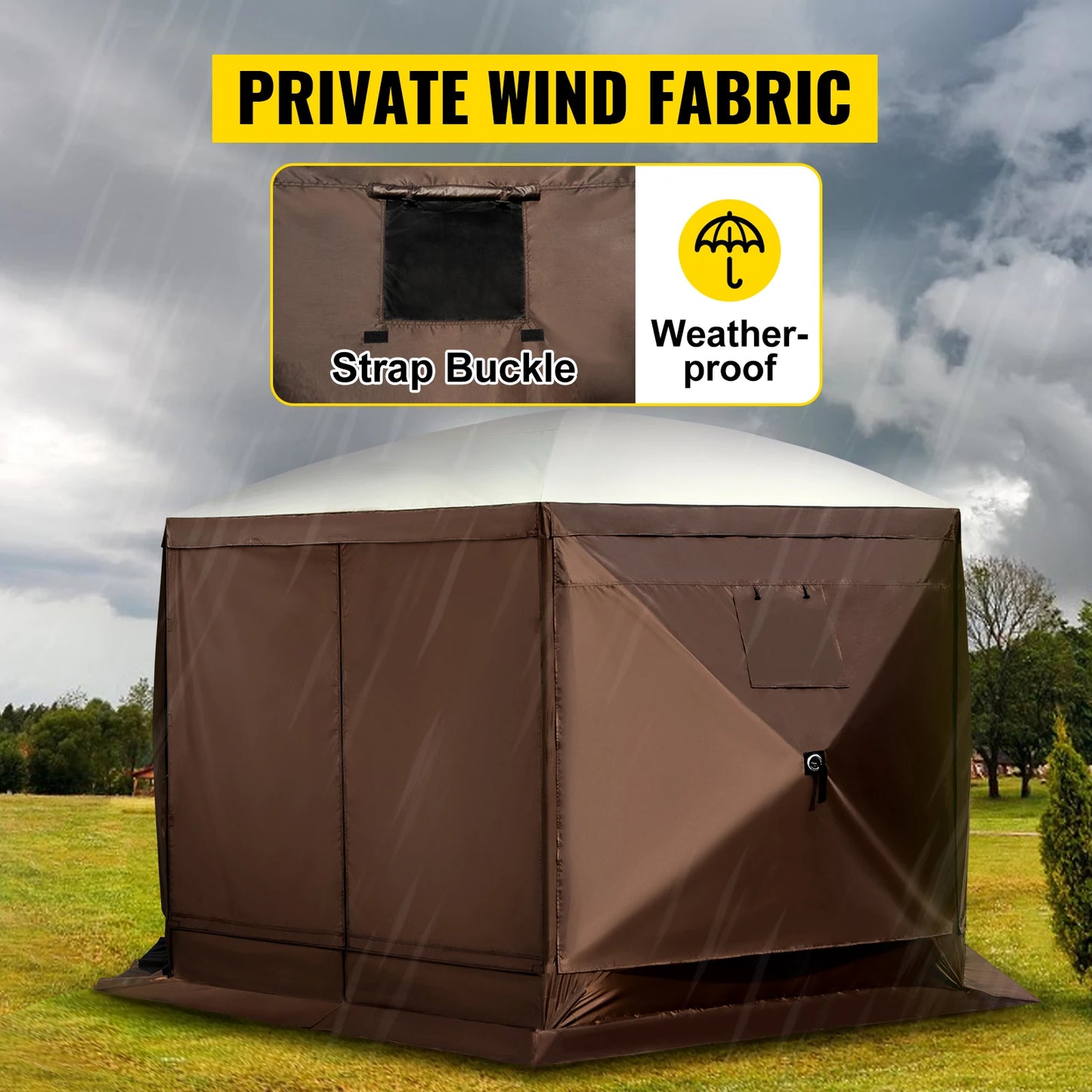 SucceBuy Pop Up Camping Gazebo Canopy Shelter For Outdoor Events