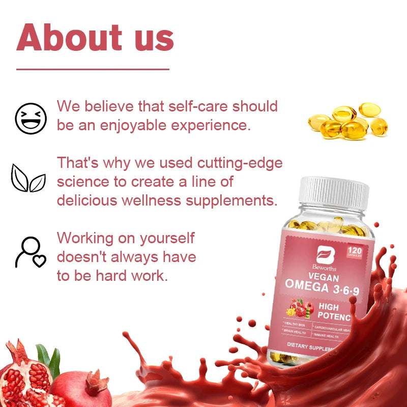 Beworths Omega 3 6 9 Capsules Supports Immune Health