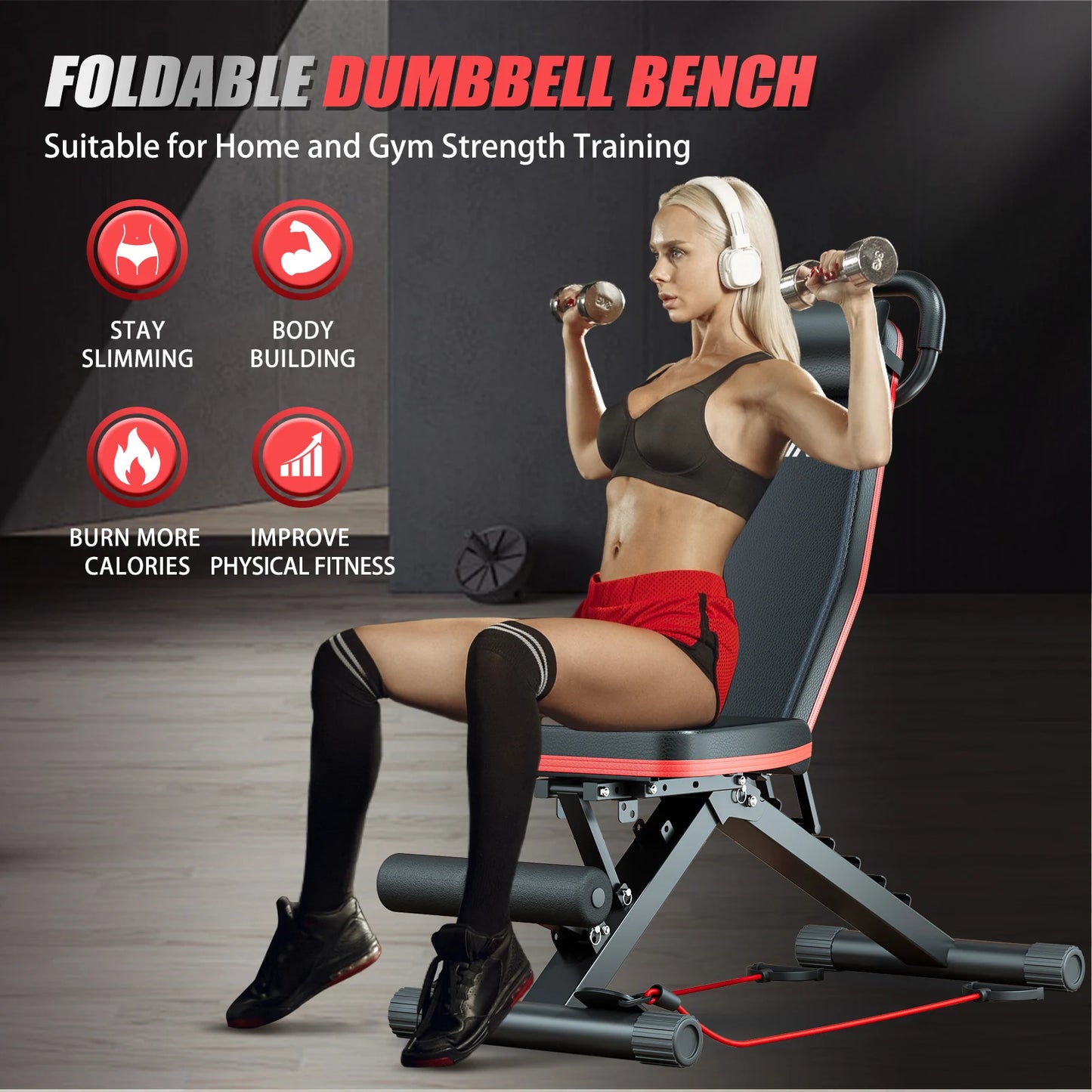Foldable 14 In 1 Dumbbell Bench With 1000 Lbs Capacity